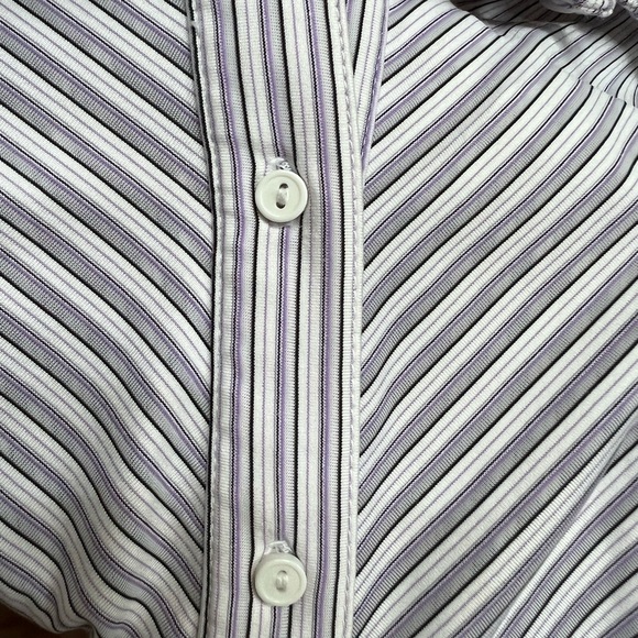 Express XS Fitted Striped Blouse - Picture 2 of 4